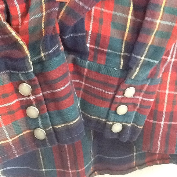 Dee Cee Rappers Mr Tall Pearl Snap Plaid Shirt - Picture 5 of 6